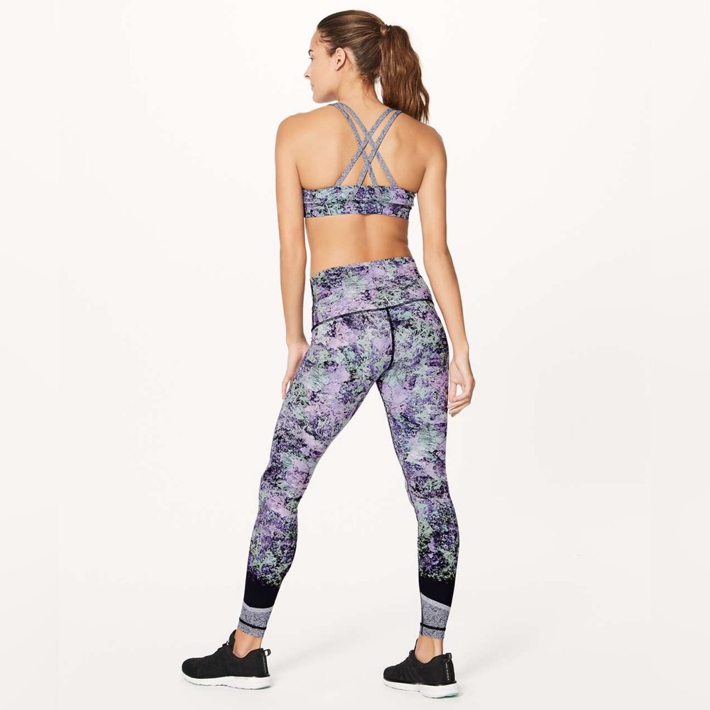 Lululemon Wunder Under Hi-Rise Tight Nulux Vivid Vision Multi Black Sz 4